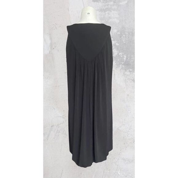 ALYX Black Casual Dress Halter Top Sleeveless Ruched Hem Rhinestones‎ Sz M - Picture 3 of 7